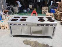 Haizhida commercial induction cooker 3 5kw eight-head floor-to-ceiling cabinet 3500w multi-head induction cooker 8-head furnace customization
