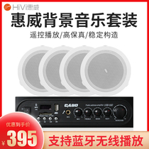 Huiwei TD206 hotel supermarket broadcast background music Ceiling speaker set Ceiling ceiling audio package