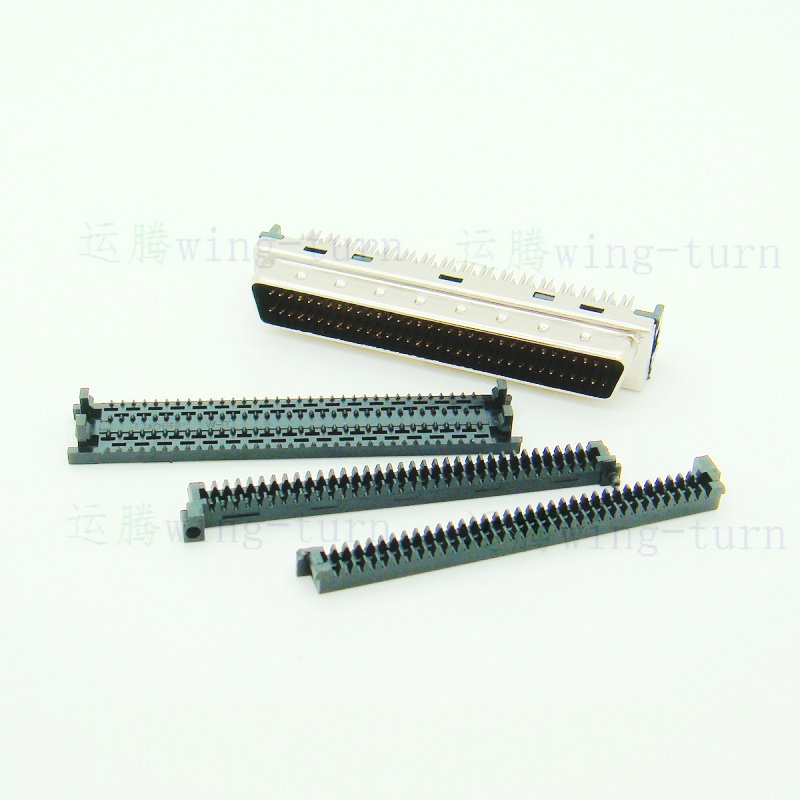 yunteng fmd68m-k-as scsi plug hpdb68 male plastic shell 68 core male pressure wire connector