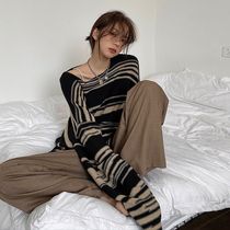 Lazy gentle sweater women 2021 autumn new long sleeve Joker loose sweater temperament pullover bottoming top