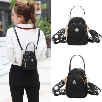 Rhombus Bag 2022 New Fashion Han Edition 100 Hitch Oxford Cloth Double Shoulder Backpack Woman Bag Single Shoulder Diagonal Satchel Bag