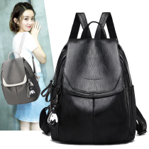 Oxford Cloth Double Shoulder Bag Women 2022 New Fashion Han Edition Tide 100 Hitch Small Backpack Soft Leather Large Capacity Bag 2021