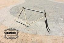(High-end customization) double-tube lug frame dead-flying Road frame Renault Chrome-molybdenum steel frame joint