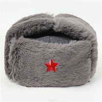 Lei Feng hat male winter outdoor windproof cold riding bicycle thickened Soviet military hat warm elderly northeast cotton hat
