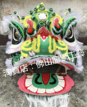 Zhengzong Foshan traditional round blush green base black flower pattern white toothbrush with lions head set of non-relic) swing pieces) Autumn Colors