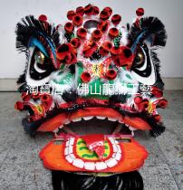 Foshan traditional double cheeks bright teeth Zhenliang red black Guan Gong set) hand made) autumn color) Intangible Cultural Heritage) toothbrush beard lion head