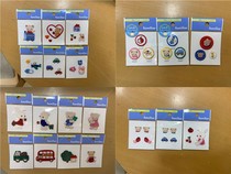 National present Japanese shopping mall discount familiar bear rabbit cherry embroidery hot stamping iron sticker Name sticker