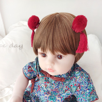 Baby hair clip female baby New Years head decorated with hanfu Tangclothing retro wind and baby without injury and safety bag edge clip