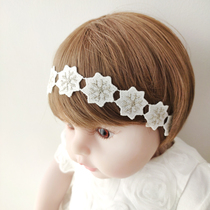 ins babys head adorned cute baby hair with super cute princess birthday hair adorned with snowflake ocean gas tide