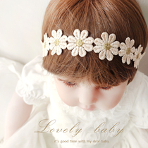 Cute baby hair with super fairy princess baby head adorned with babys birthday Birthday Haldoor Hair adorned with Korean version Head Flower Meng