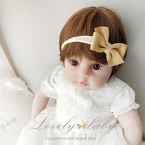 Female Treasure Head Adorned Butterfly Knot Baby Hair with 0-12-month adorable princess hair adorned with Korean version of baby Hate head flower