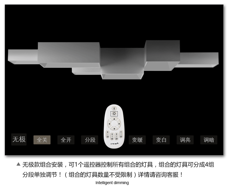 现代简约个性创意长方形大厅led吸顶灯餐厅灯饰卧室_led灯_家用灯具