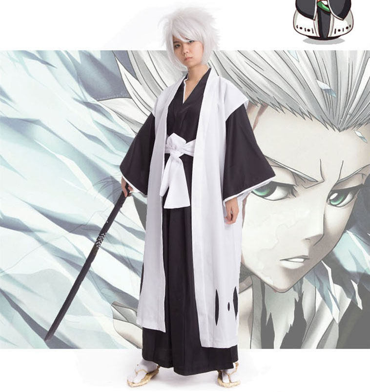星河动漫 死神cos日番谷冬狮郎 小白cosplay服装死霸装队长服套装