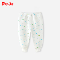 Piao Qiao male and female baby baby autumn pants warm pants newborn cotton can open crotch open pants to wear spring and autumn