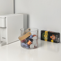 Light Extravagant Coffee Capsule Containing Basket Freeze-dried Coffee Containing Vertical Textured Plastic Containing Barrel Compatible for three and a half