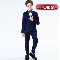 Rental boys black dress Boys British style suit suit rental flower girl suit 4-7-8-9-10 years old