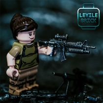 Le Yile bricktroops accessories Color war damage handheld 401-408