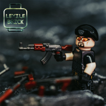 Le Yile bricktroops accessory coloring two-color handheld 409-414