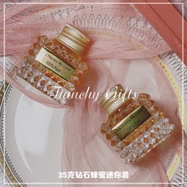 BEEHONEY Secret Honey Happy Honey Diamond wedding Bee honey glass bottle packaging Wedding gift 35g mini