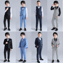 Childrens suit boy dress boy gown host show flower childrens small suit suit British wind and winter