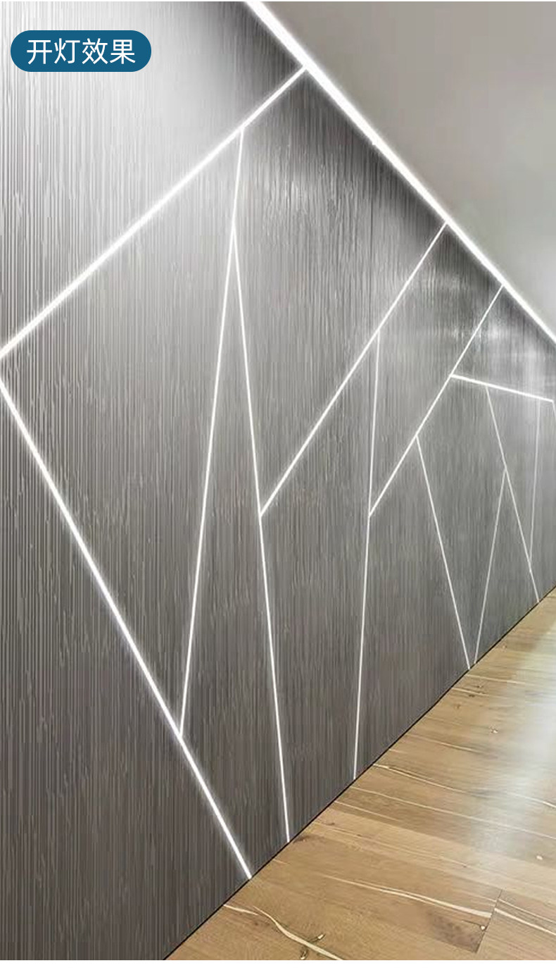 灯带led灯槽嵌入式线条灯u型线性灯暗装明装铝灯带卡槽黑色面罩