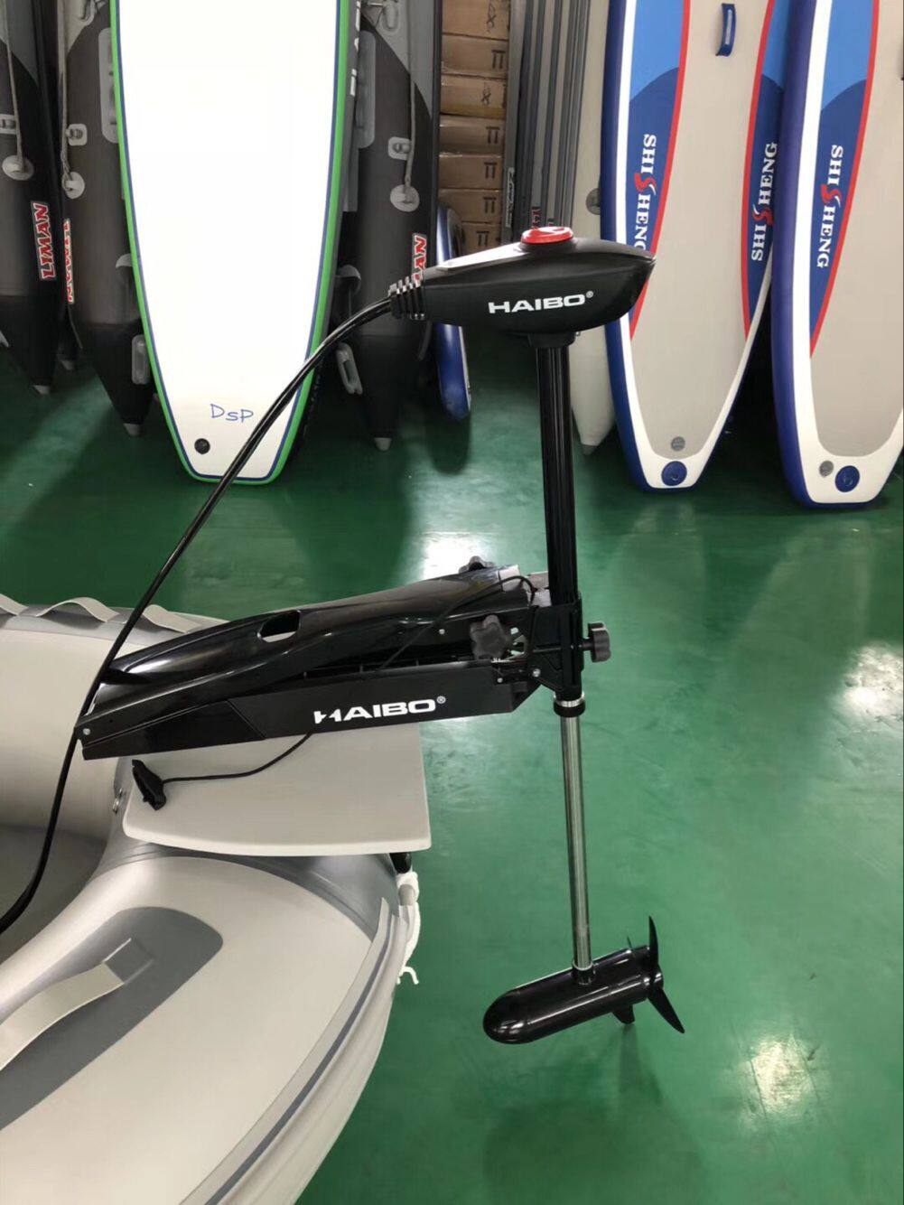 海伯电动推进器12v24v前推脚控路亚艇钓鱼艇挂机船外机舷外机