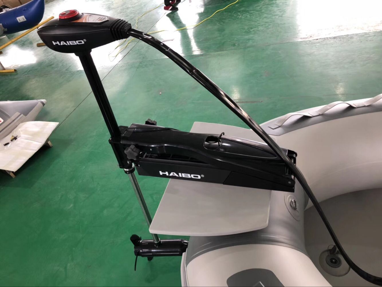 海伯电动推进器12v24v前推脚控路亚艇钓鱼艇挂机船外机舷外机