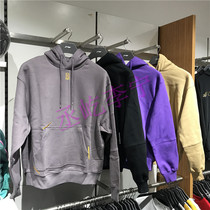 Li Ning 2019 Winter BADFIVE mens sweater plus velvet fashion loose pullover hooded sweater AWDP589