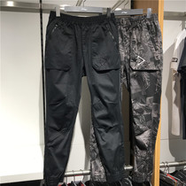 Li Ning 2019 autumn fashion mens pants camouflage basketball close zipper pants sports leisure trousers AKXP049