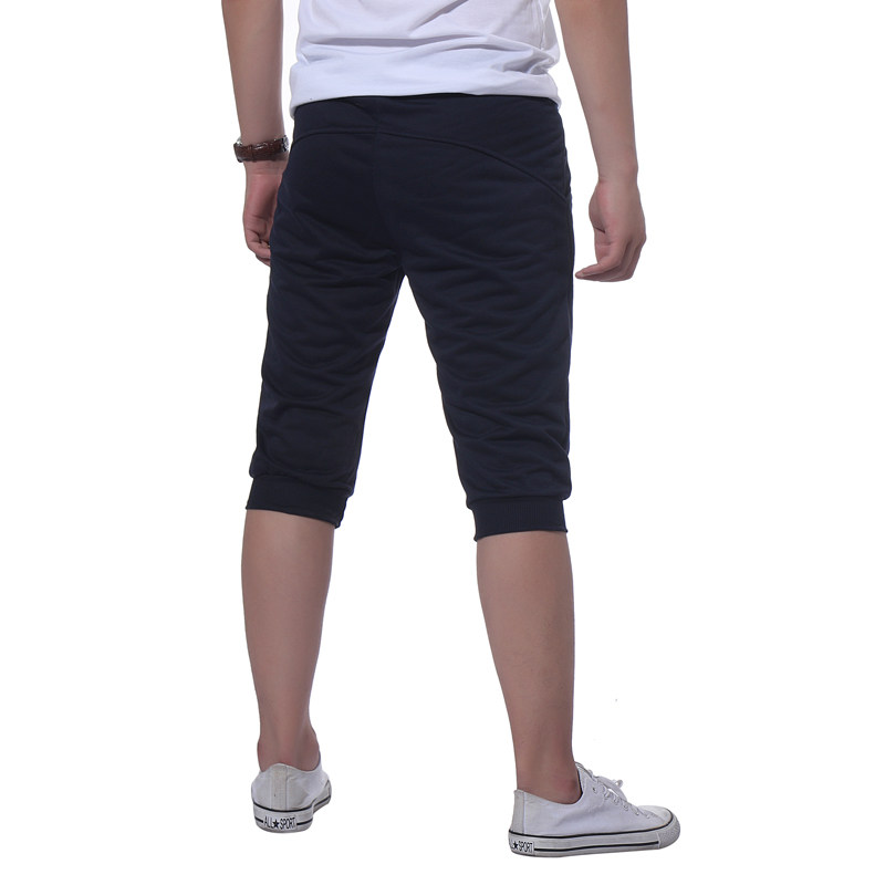 速卖通爆款 外贸热销韩版男式运动裆部纽扣设计 时尚休闲短裤dk16