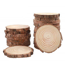 Round wood chip diy hand painting kindergarten hand-painted raw wood chip art solid wood head ornaments material fir base