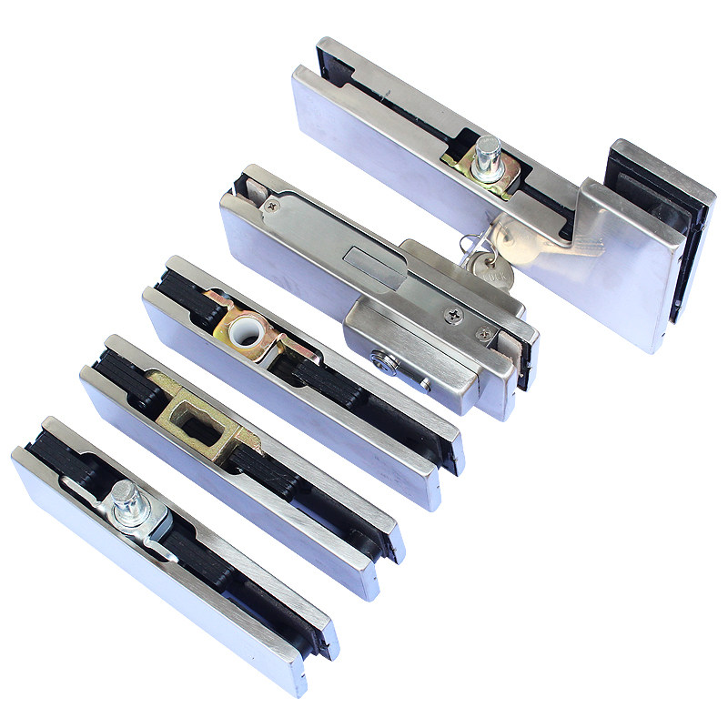 地弹簧门夹玻璃门上下夹地弹簧门配件玻璃有框无框木门配件