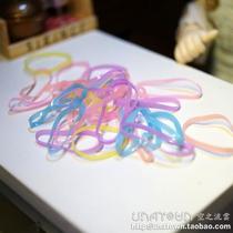 Doll wig Hair ring Hair rope Cute candy color rubber band head rope Hair accessories headdress