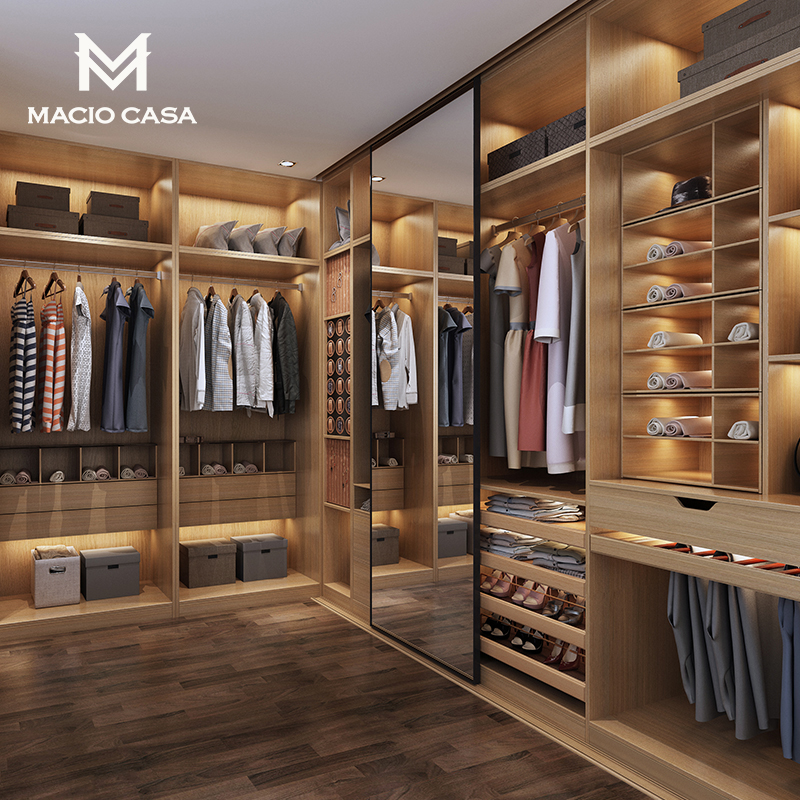 Marg cloakroom custom open simple multi-functional corner cloakroom wardrobe overall combination customization