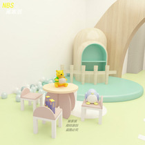 Kindergarten learning table and chair set childrens early education center desk chair childrens area creative toy table and chair customized