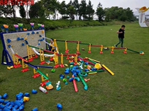Kindergarten sand water toys children sand pool wall pipe exploration toys children wall pipe playing water device