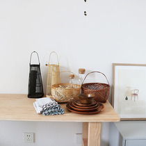 W1962 export to Japan domestic traditional handicraft bamboo weaving storage basket Chinese style Japanese small basket decorations