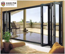 Town store treasure New 68 anti-pinch hand heavy folding door sliding door city seller into the house installation popular explosion