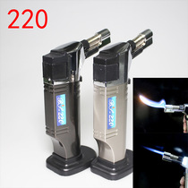 Metal glossy industrial outdoor picnic fire gun lengthened hollow nozzle high temperature spray gun heating and cutting lighter