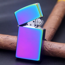 zorro zorro ZC7 pure copper flash color slim narrow version extended ultra-fiber thin kerosene lighter ladies business