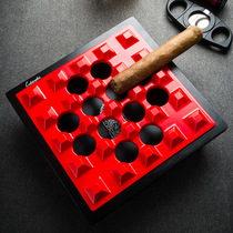 LUBINSKI Lubinsky cigar smoking kit accessories zinc alloy multi-slot non-slip household business cigar ashtray