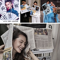 Studio photography props Fashion posters Creative location Wedding photography Street photography Literary English newspaper Shopping bag lights