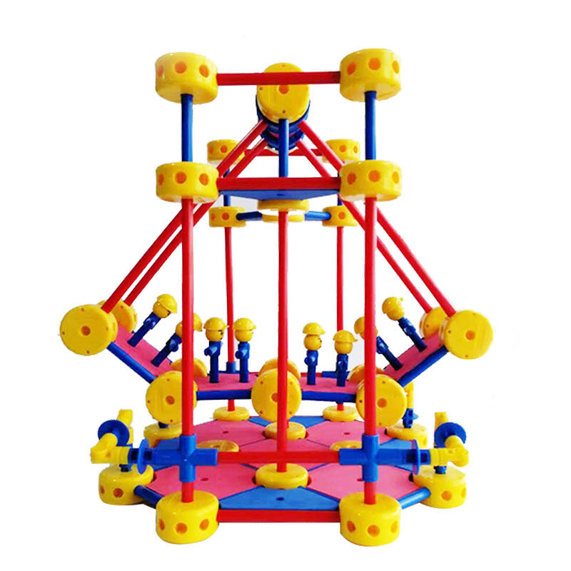 万能工匠儿童积木拼装玩具益智拼插大颗粒智力齿轮男女孩子动脑