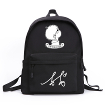 Personality Lin Junjie surrounding campus schoolbag female Oxford cloth junior high school student backpack travel backpack male