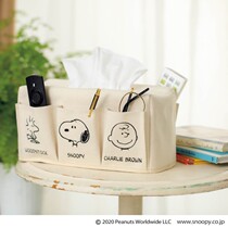 日本GLOW杂志2020年9月号附录 厚实帆布 桌面杂物收纳 纸巾收纳包