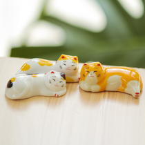 zakka ceramic three kittens home furnishings creative cute smile face desktop small ornaments to send friends