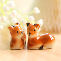 zakka tableware creative ceramic cute deer sika deer chopsticks table ornaments home decorations give gifts