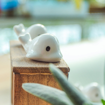 Whale Style Home Pendulum Pieces Home Ornament Ceramic Crafts Pendulum Day Grocery Zakka