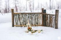 Simulation Mini Home Pendulum Pieces Bamboo Fence Tabletop Decorations handmade Bamboo screen Tea Trail Antique Pendulum