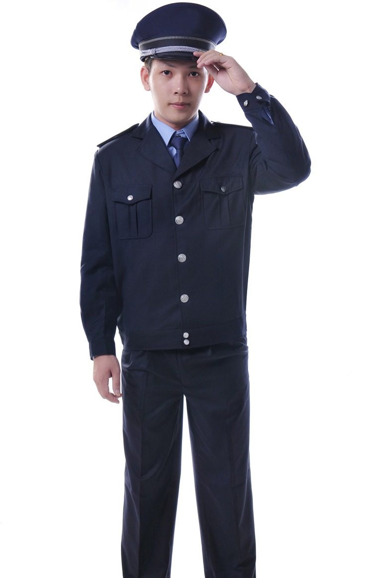 2011式新款保安服春秋套装酒店保安工作服外套男女物业门卫上衣_双氙